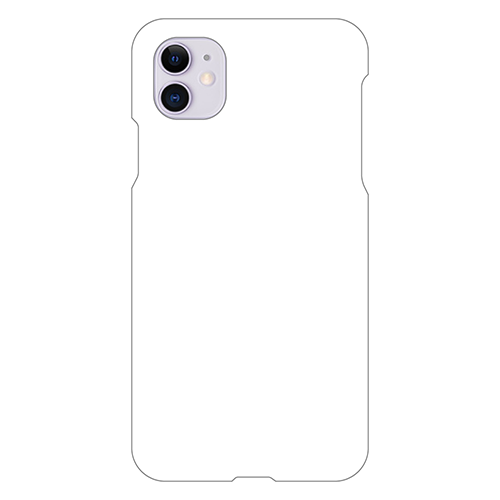 iPhone11 ケース, (白) (表面のみ印刷)