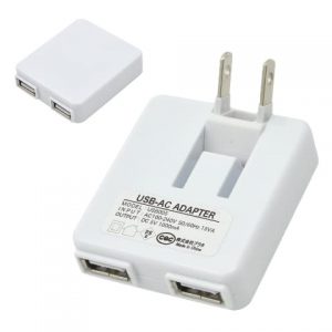USB2ポートACアダプター (5V 1A)