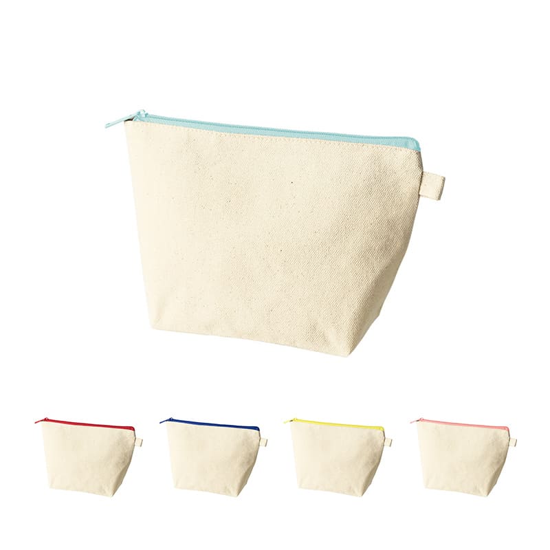 カラーファスナーキャンバスデイリーポーチ